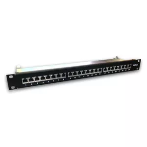 Patch panel DATACOM 3131 24-port 19" STP Cat6A 1U