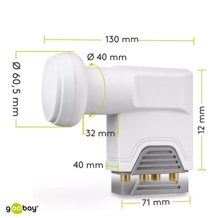 Universāls Quattro LNB Goobay 67271 Photo 2