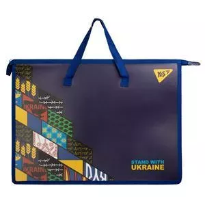 Document portfolio YES A3 stands with Ukraine fabric handles, model 150-04184