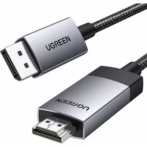 UGREEN DisplayPort to HDMI cable 2 m, gray, model 15774