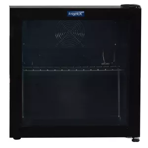 Dzerienu ledusskapis Frigelux D48 — galdvirsmas 48 l, energoefektivitātes klase C, ietilpība līdz 54 × 33 cl kannām
