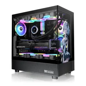 Thermaltake View 270 SP Edition Midi Tower PC Case Black with Tempered Glass, Supporting EATX and Micro ATX Motherboards