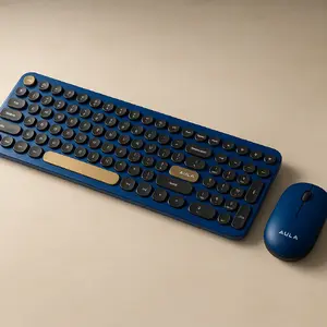 Wireless Keyboard and Mouse Combo AULA AC306 2.4 GHz 2-in-1, Compact Layout, USB Receiver