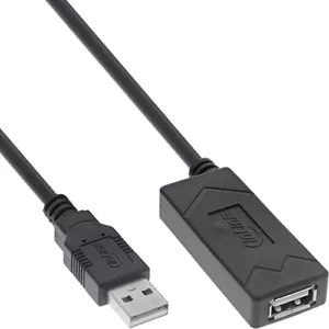 InLine USB 2.0 active extension USB-A male/female 10m 0.48 Gbit/s