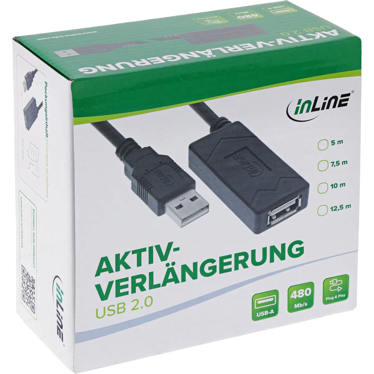 InLine USB 2.0 активное удлинение 34611A Photo 4