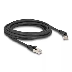 Network Cable DeLOCK RJ45 Cat.8.1 S/FTP 45° right angled 3m black