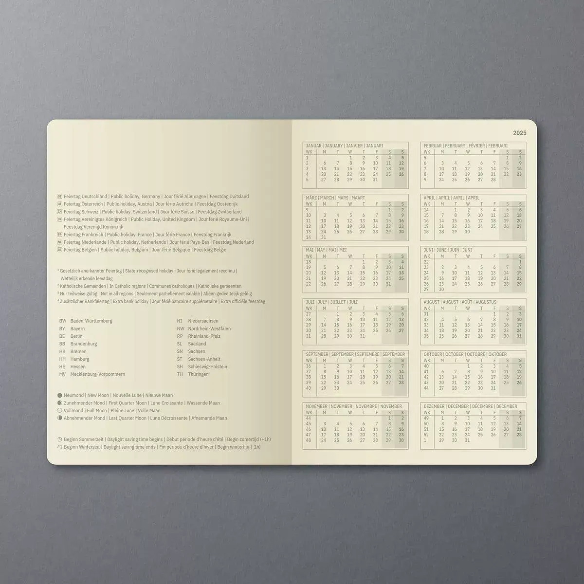 Personal diary Sigel Weekly planner Conceptum 2025 Photo 3