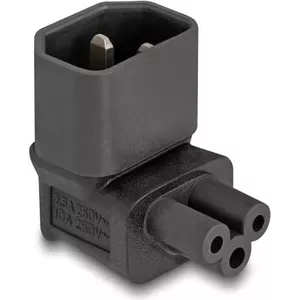 DeLOCK Netzadapter IEC 60320 - C14 to C5 Plug Socket 2.5 A 90° Black