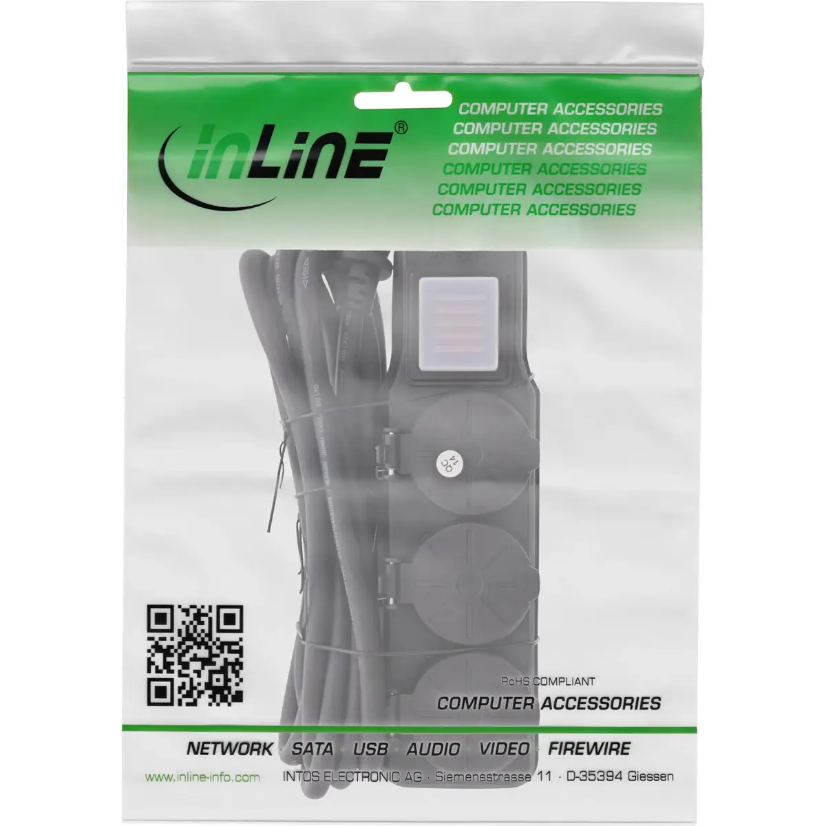 Уличный удлинитель InLine 16493O Photo 4