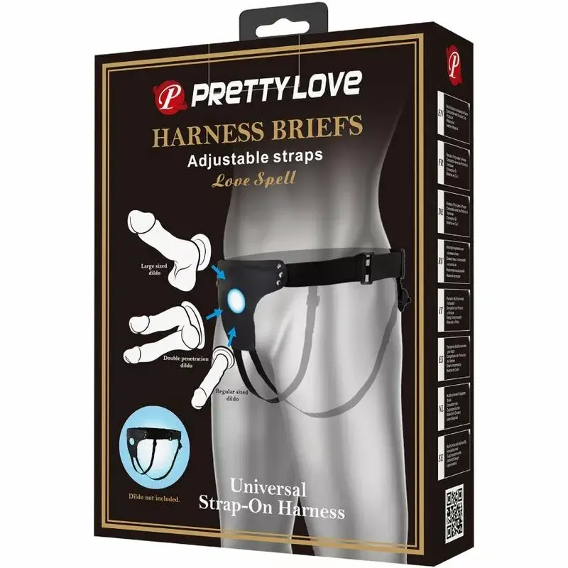 Страпон-гарнитура pretty love Adjustable Strap Harness Black Photo 5