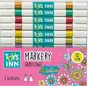 Stnux acrylic metallic two-tip markers, 12 pcs Photo 3