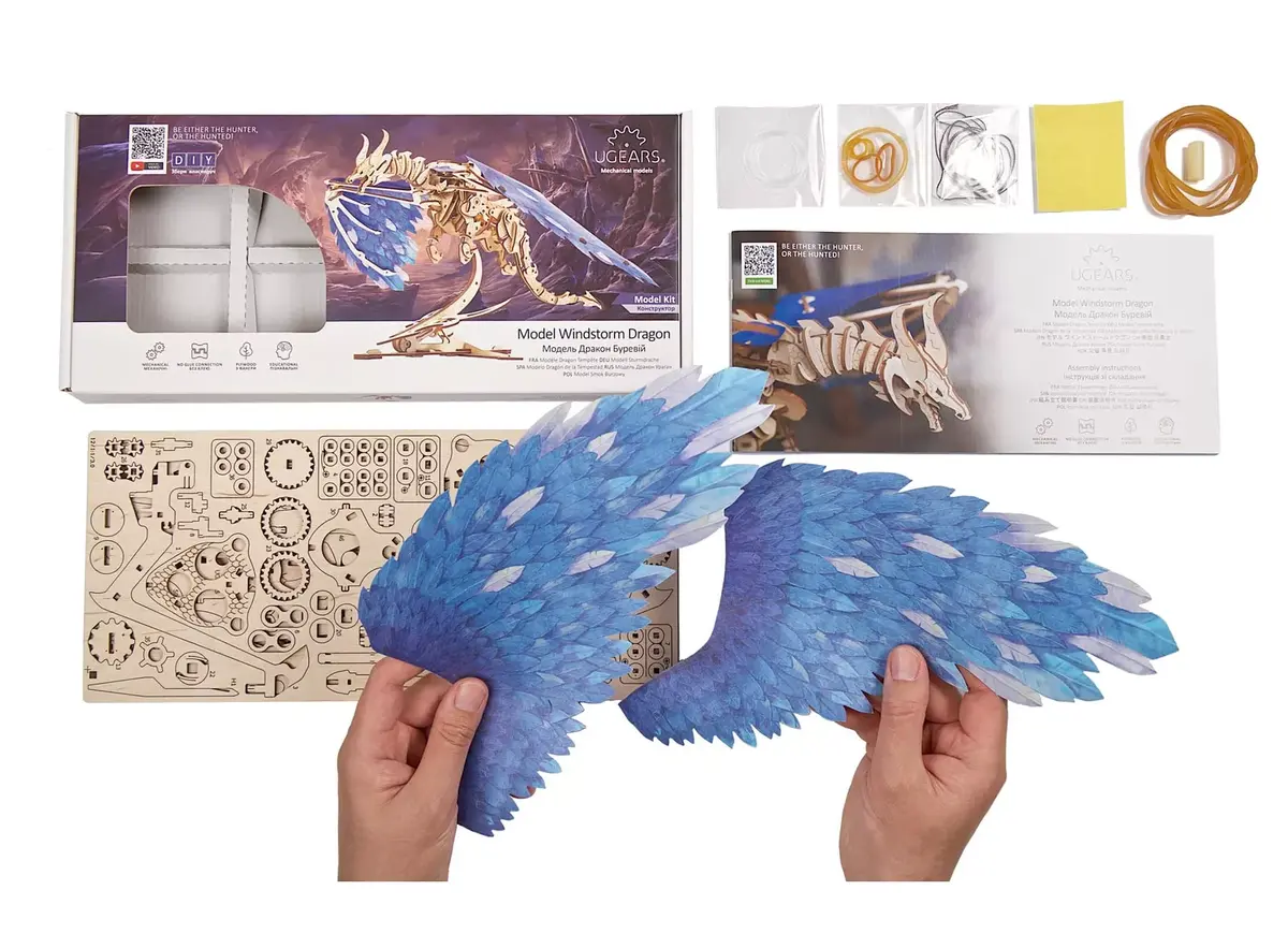 3D Пазл UGears Дракон Ветров Photo 14