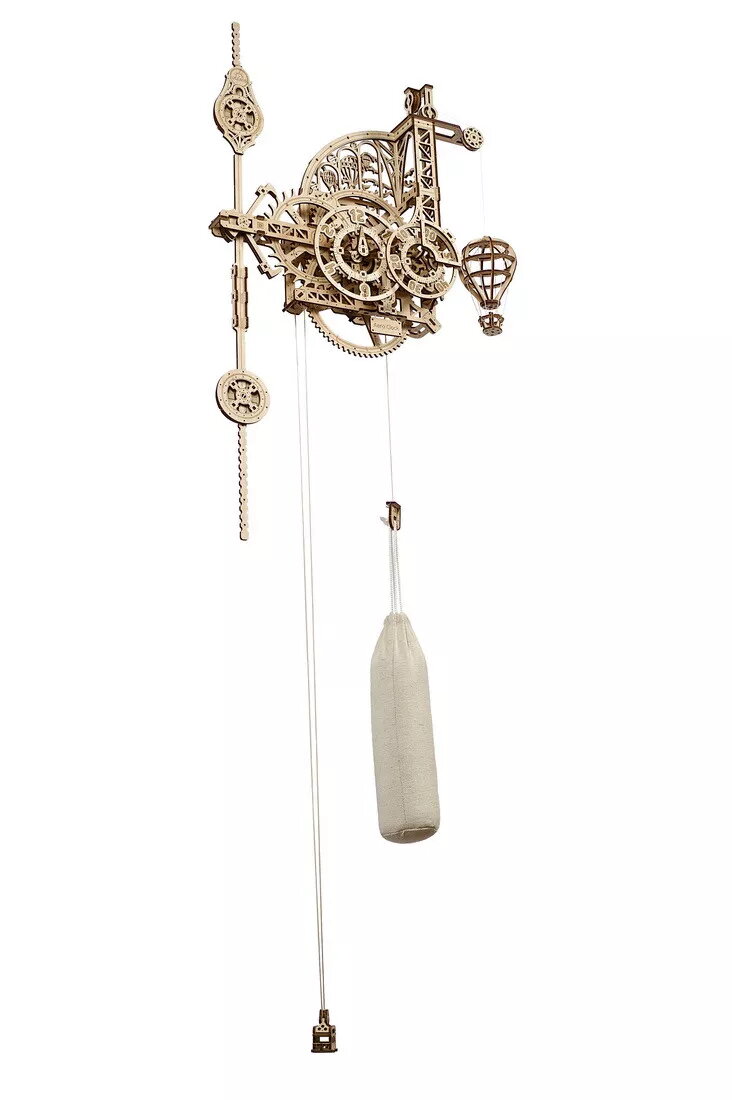 UGears Aero Clock Mehāniskā modeļa 3D