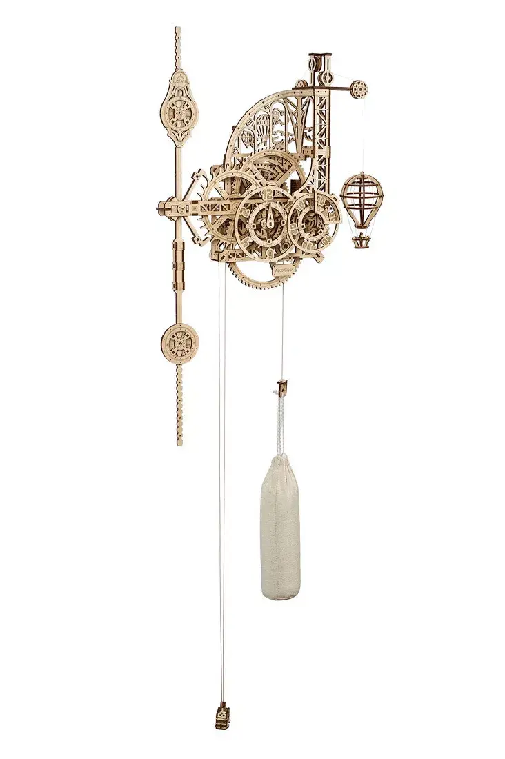 UGears Aero Clock Mechanical Model 3D puzzle Photo 2