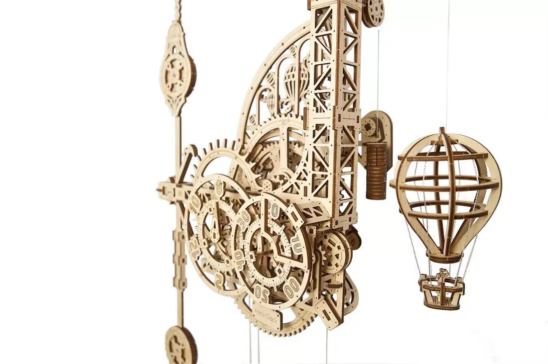 UGears Aero Clock Mechanical Model 3D puzzle Photo 6