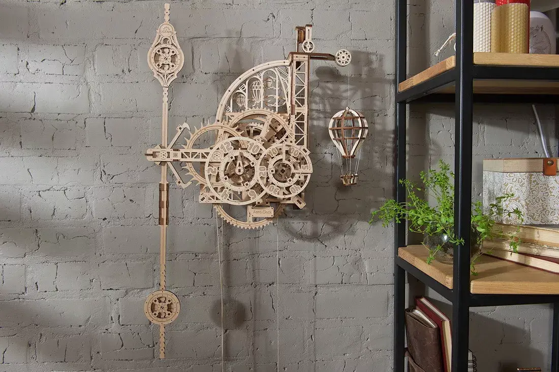 UGears Aero Clock Mechanical Model 3D puzzle Photo 8