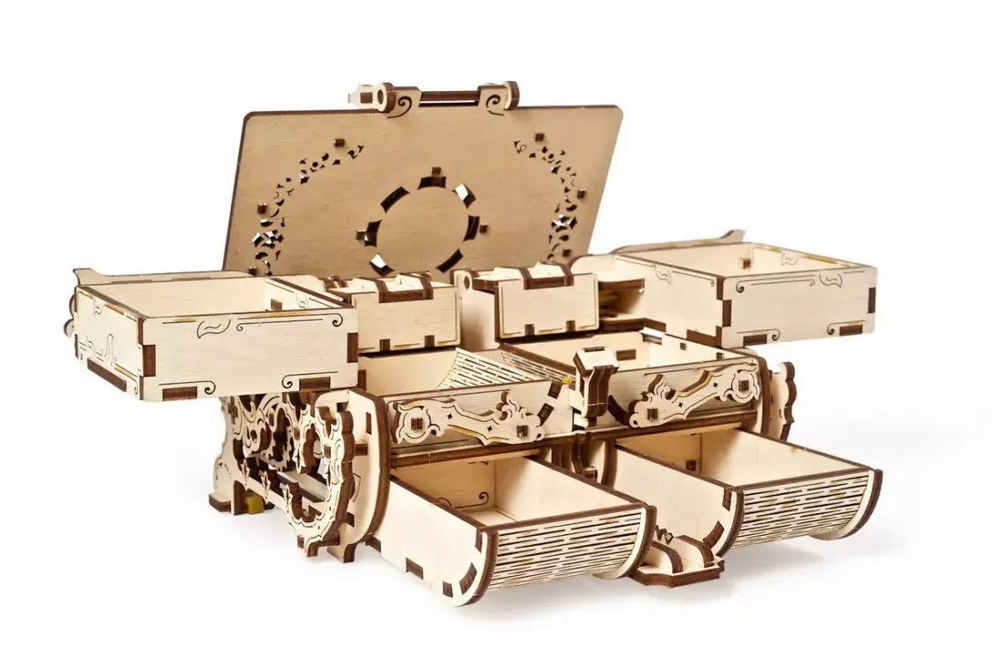 3D Puzzle UGears Antique Box Photo 3