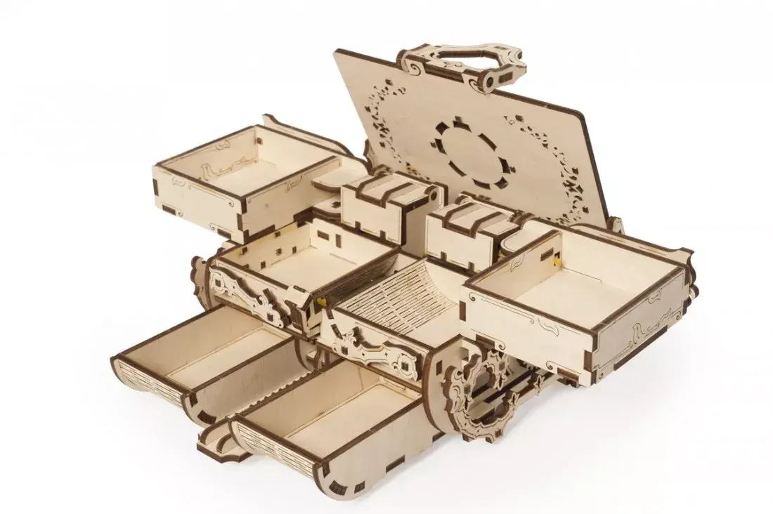 3D Puzzle UGears Antique Box Photo 4