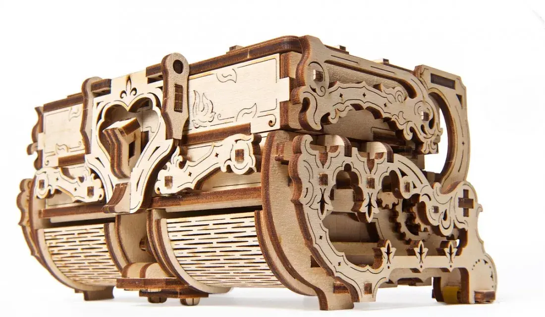 3D Puzzle UGears Antique Box Photo 6