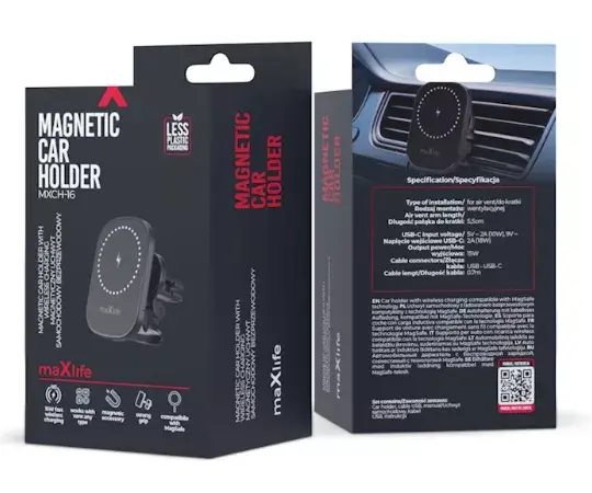 Car mount wireless charger maxlife MXCH-16 Photo 2