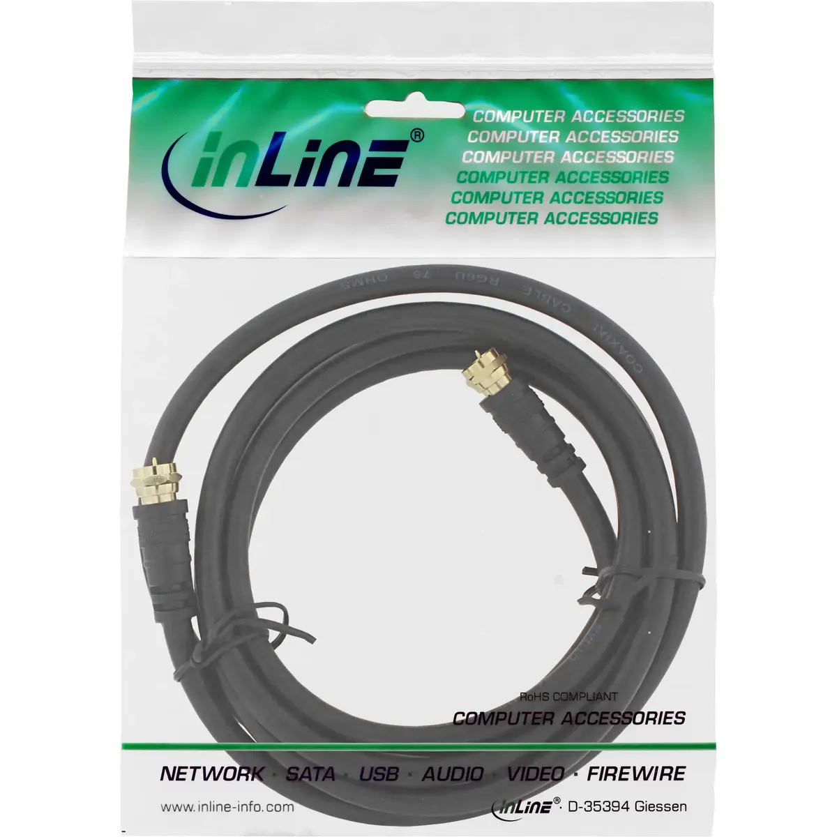 InLine SAT Cable Premium 5m 69305P Photo 2