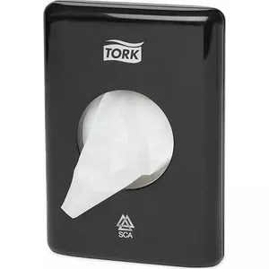 Trash Bag Holder Tork 566008 Indoor Black Width 100mm Depth 36mm Height 140mm