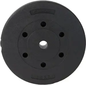 Диск-отягощение EB FIT 2,5 кг, бетонный, отверстие 28 мм, чёрный