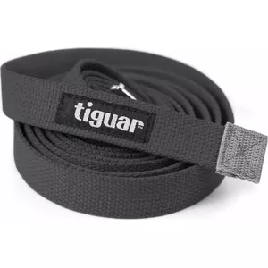 Yoga strap Tiguar - graphite (stretching and flexibility aid)