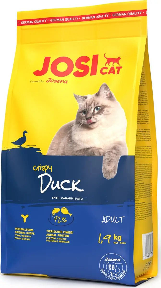 Sausais kaķu barība JosiCat Crispy Duck