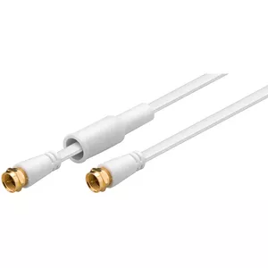 Coaxial Cable Goobay 67288 2.5m F Plug White