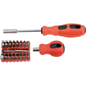 Screwdriver bits set Top Tools 39D456 — 35 pieces with 2 handles