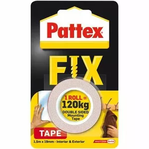 Double-sided repair tape Henkel Pattex FIX 120 kg, 1.5 m x 19 mm