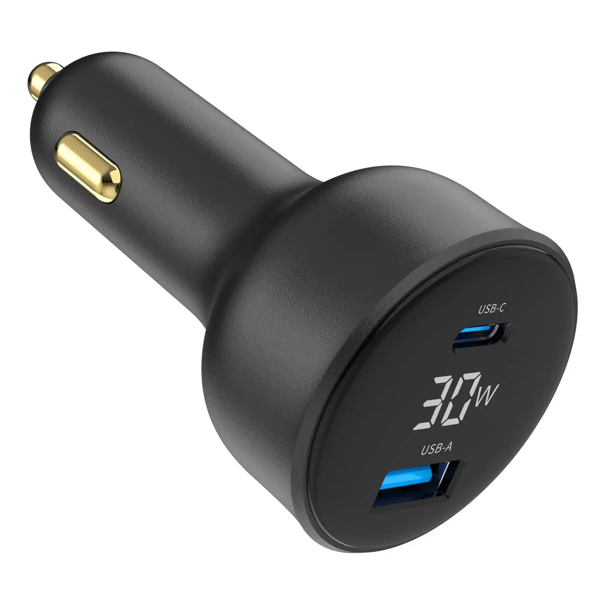 Авто‑зарядка Gembird TA-UC-AC2PD30LCD-CAR-01 USB‑C 30 Вт Photo 6