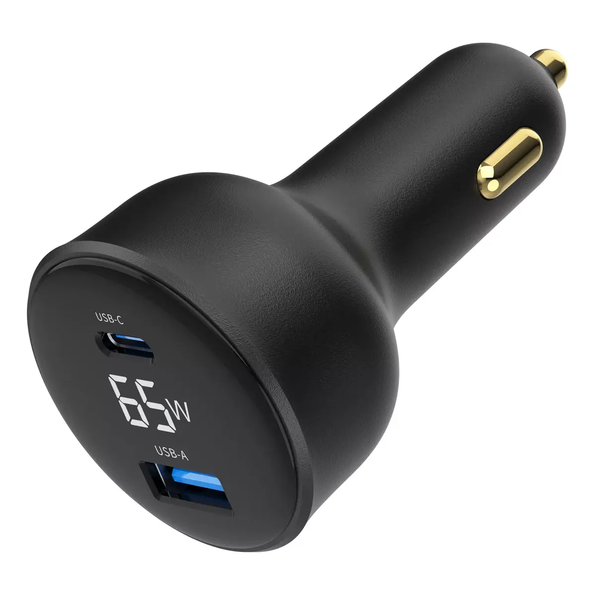 Gembird auto lādētājs TA-UC-AC2PD65LCD-CAR-01 65 W USB‑C Photo 3