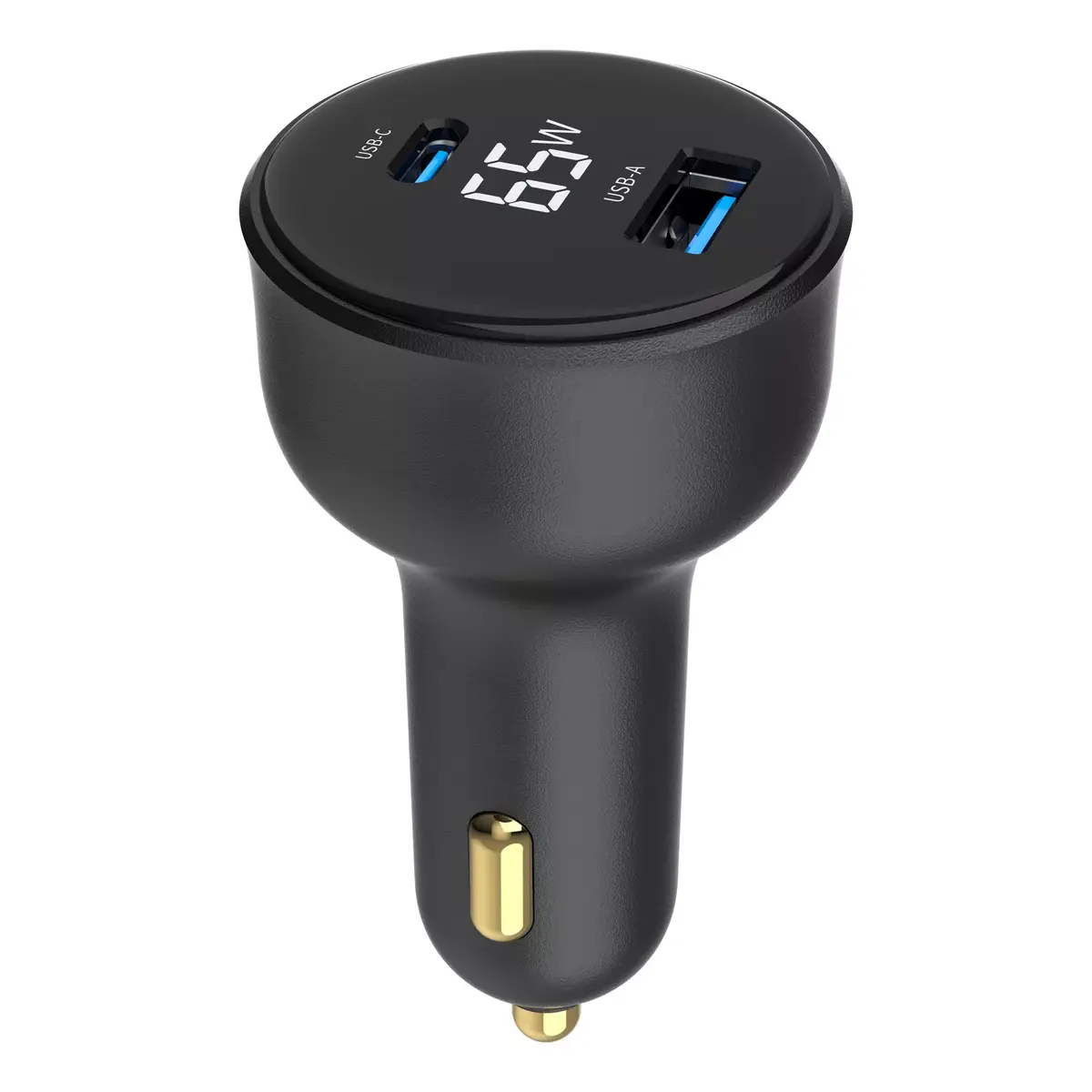 Gembird auto lādētājs TA-UC-AC2PD65LCD-CAR-01 65 W USB‑C Photo 5