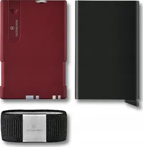 Кошелек для карт Victorinox V-0.72 50.13 — тонкий RFID-совместимый держатель, Iconic Red