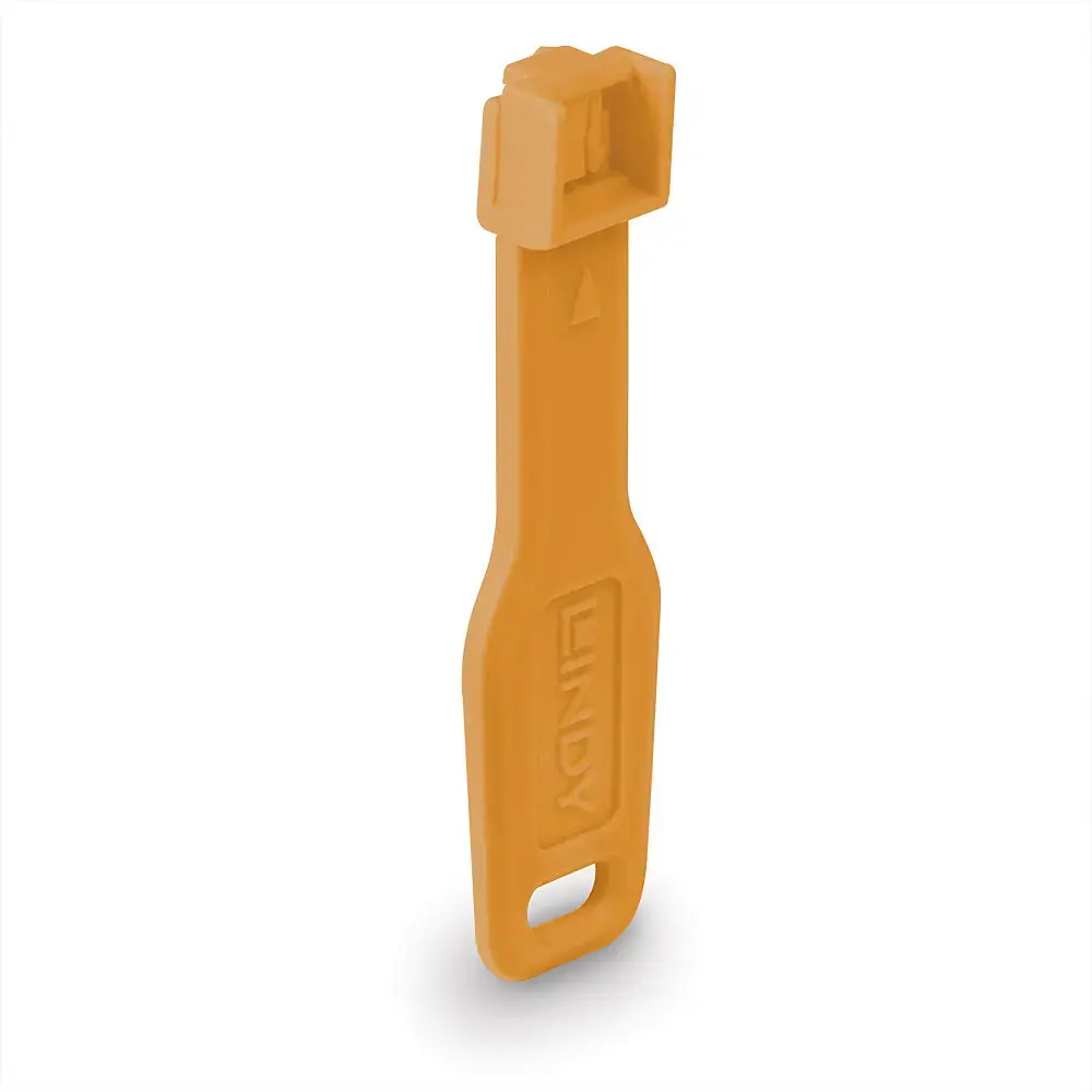 Блокиратор портов Lindy RJ45 Port Locks Orange Photo 2