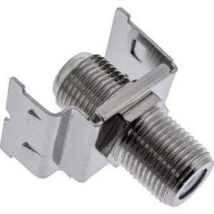 InLine RJ45 Keystone Jack Snap-In module Cat.6a with dust cover silver