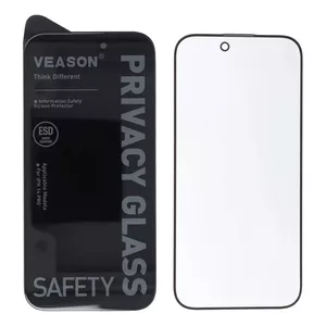 Защитное приватное стекло Veason для iPhone 13 Pro Max / 14 Plus — черное