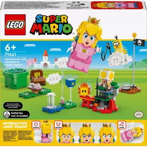 Construction Toy LEGO 71441 Super Mario Interactive LEGO Peach figure set, compatible LEGO system