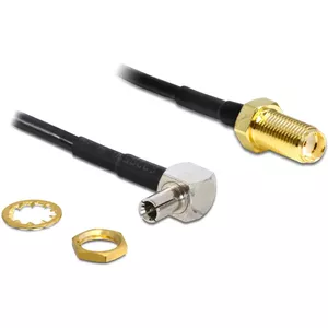 Коаксиальный кабель DeLOCK 88487 TS-9 SMA 1.45м черный