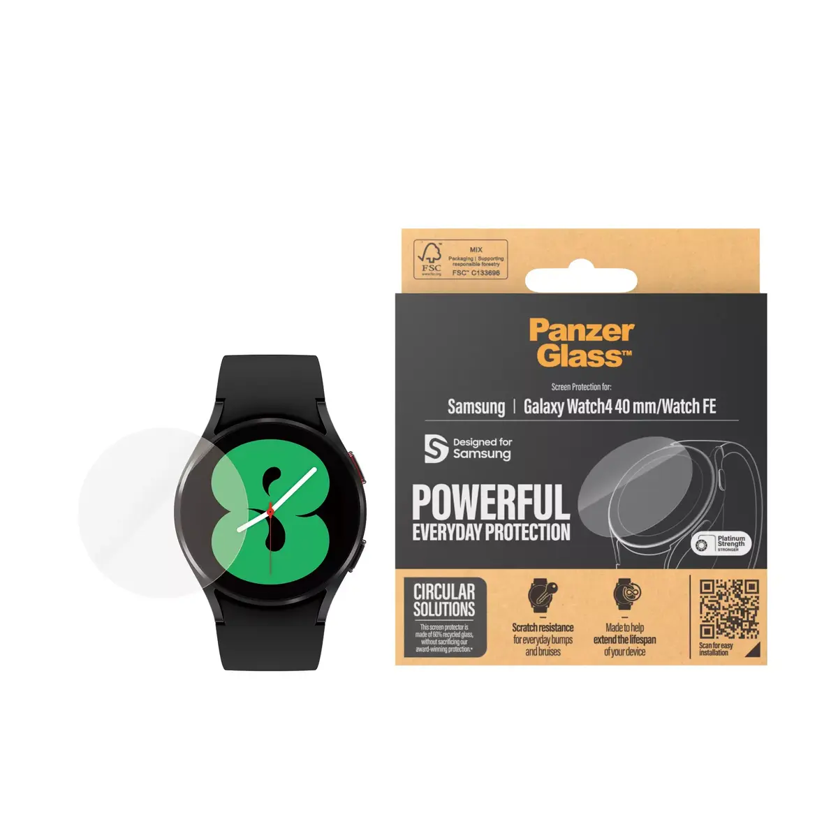 Ekrāna aizsargs PanzerGlass Samsung Galaxy Watch4 40mm Photo 2