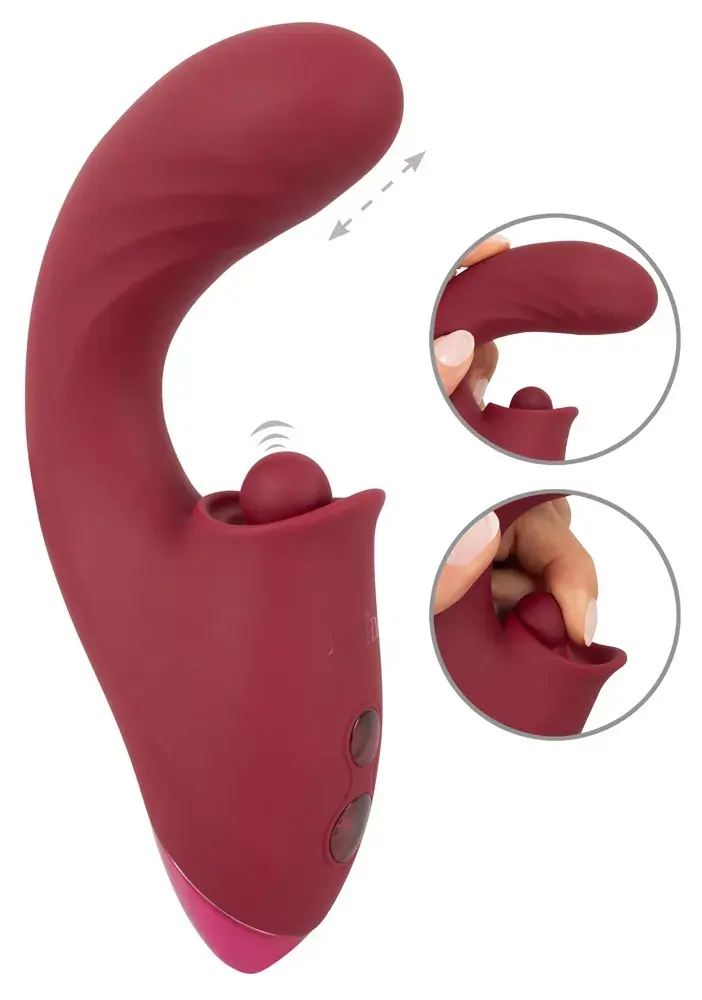 Вибратор Javida Silicone Purple — перезаряжаемый с двумя моторами Photo 2
