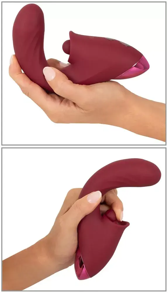 Вибратор Javida Silicone Purple — перезаряжаемый с двумя моторами Photo 7