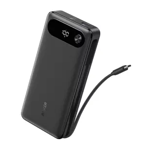 Portable charger Anker A1383011 — 20000 mAh, 1× USB-A + 1× USB-C, total 3.6 A, black