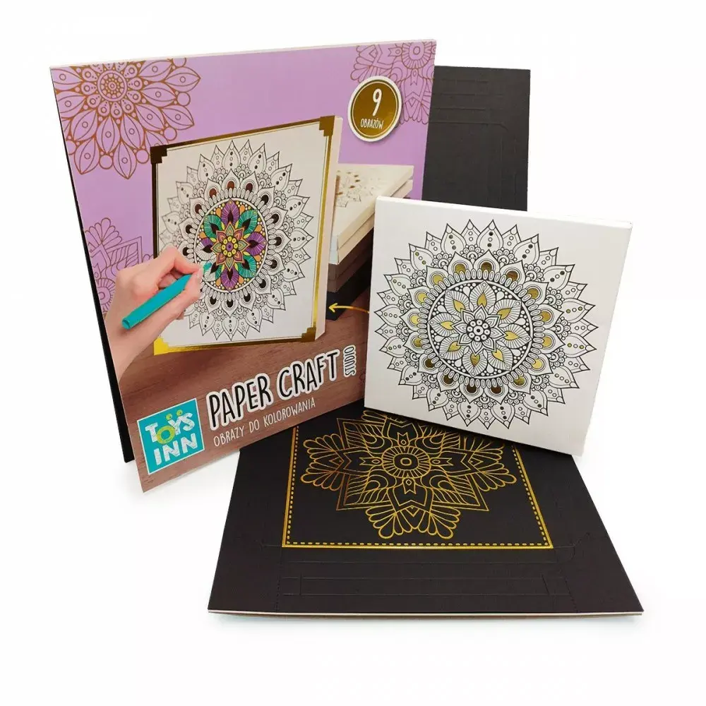 Stnux krāsojamā lapa Metallic mandala Photo 2