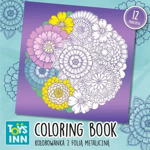 Coloring page Metallic pink green by Stnux – single-sided metallic finish, A4-size compatible