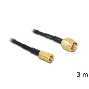 Coaxial Cable DeLOCK 88647 RG-174 3 m SMA SMB Black