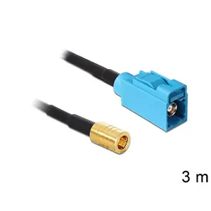Coaxial Cable DeLOCK 88652 RG-174 3 m SMB FAKRA Z Black