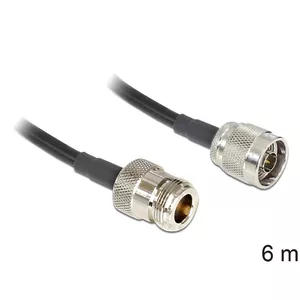 Coaxial Cable LMR195 DeLOCK 88683 6 m Black